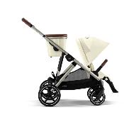 Poussette Cybex Gazelle S Seashell beige châssis taupe