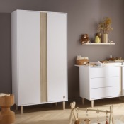 Armoire 2 portes Sauthon Paloma Blanc