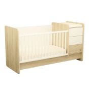 Lit bébé combiné évolutif 140x70 en 90x190 Sauthon Paloma