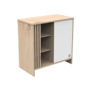 Duo Lit 120x60 + Commode + Plan à langer Sauthon Tokyo Blanc