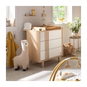 DUO LIT 140X70 EVOLUTIF + COMMODE 3 TIROIRS + PLAN A LANGER SAUTHON NATURE