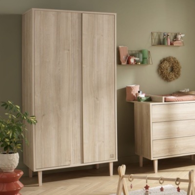 Armoire 2 portes Sauthon Paloma Bois