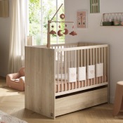LIT BEBE 120 x 60 SAUTHON PALOMA BOIS