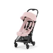 Poussette Cybex Coya Châssis Chrome Assise Peach Pink