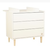 Dispositif à langer pour commode 3 tiroirs Sauthon Paloma Blanc