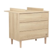 Dispositif à langer pour commode 3 tiroirs Sauthon Paloma Bois