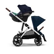 Poussette Cybex Gazelle S Ocean Blue châssis gris