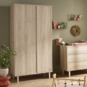 Armoire 2 portes Sauthon Paloma Bois